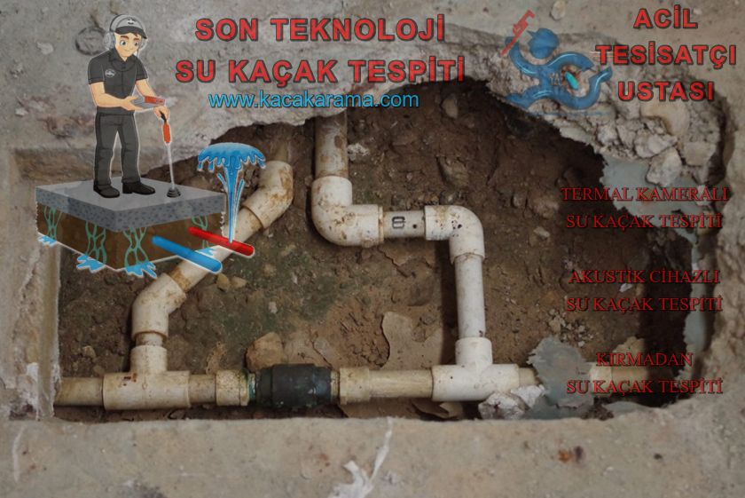 Gaziosmanpaşa Kameralı Kırmadan Su Kaçağı Tespiti - Gaziosmanpaşa Termal Kameralı Su Kaçak Tespiti